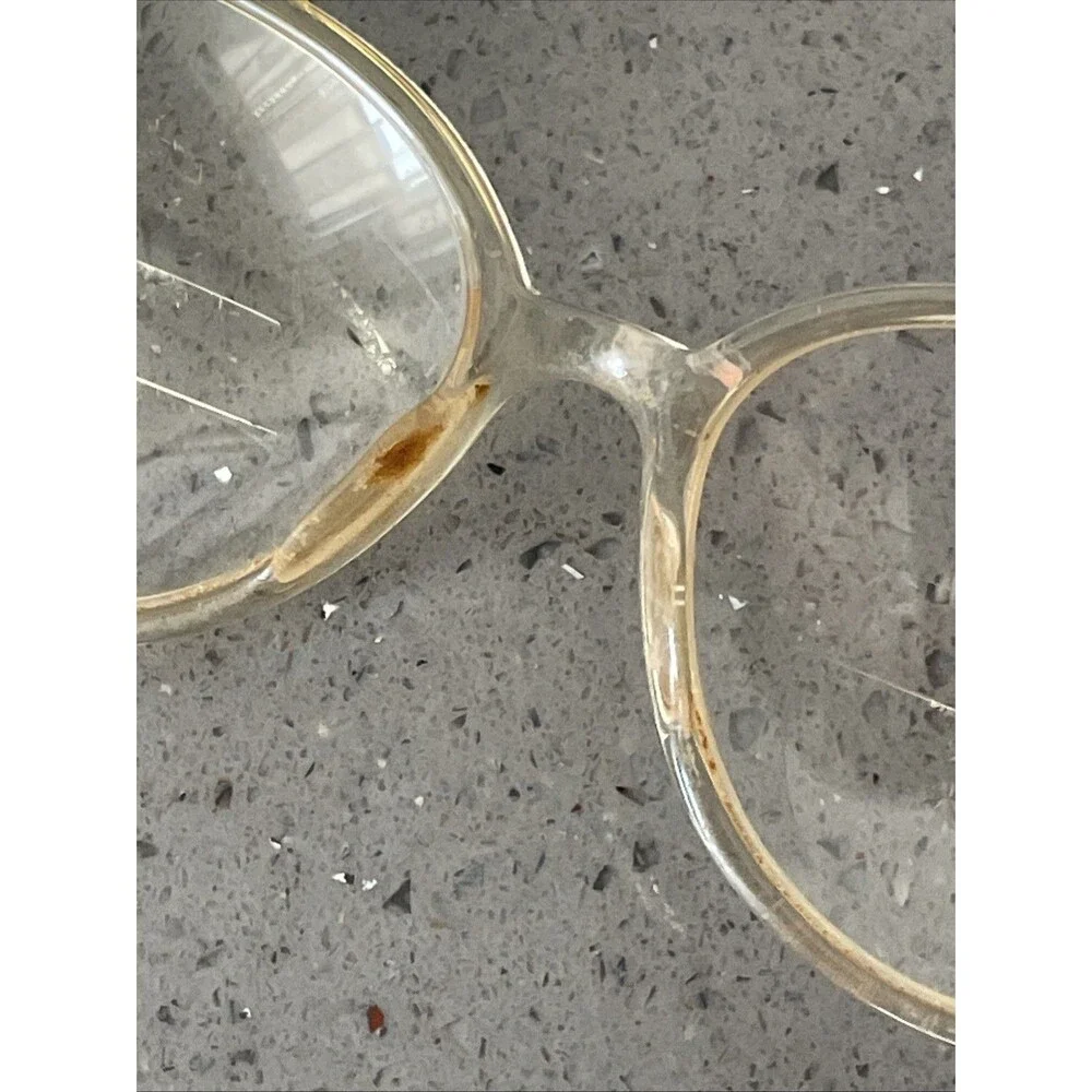 Luxottica Eyeglasses Frames ONLY LU4282 C123 Gold Clear Full Rim 55-15-135 Italy